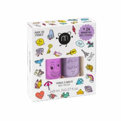 Coffret Wow 2 Vernis Et Une Planche De 24 Stickers Pour Ongles - NAILMATIC - HORIZON BIEN ETRE