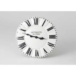 Horloge Blanche Métal