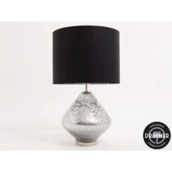 Lampe Allure En Verre Argenté