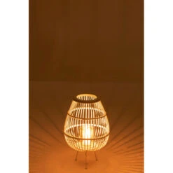 Lanterne "Daya" En Bois Blanc -Bijou-Beauté Magasin lanterne daya en bois blanc 2