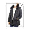 Manteau Noir Fleuri 1 Manteau Noir Fleuri -Bijou-Beauté Magasin manteau bleu fleuri