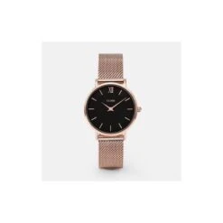 Montre Femme Minuit Bracelet Milanais Noir Cluse