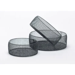 Panier Rond En Métal Noir