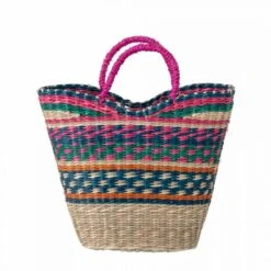Panier Tressé Multicolore Bloomingville 7 Panier Tressé Multicolore Bloomingville -Bijou-Beauté Magasin panier tresse multicolore bloomingville 2