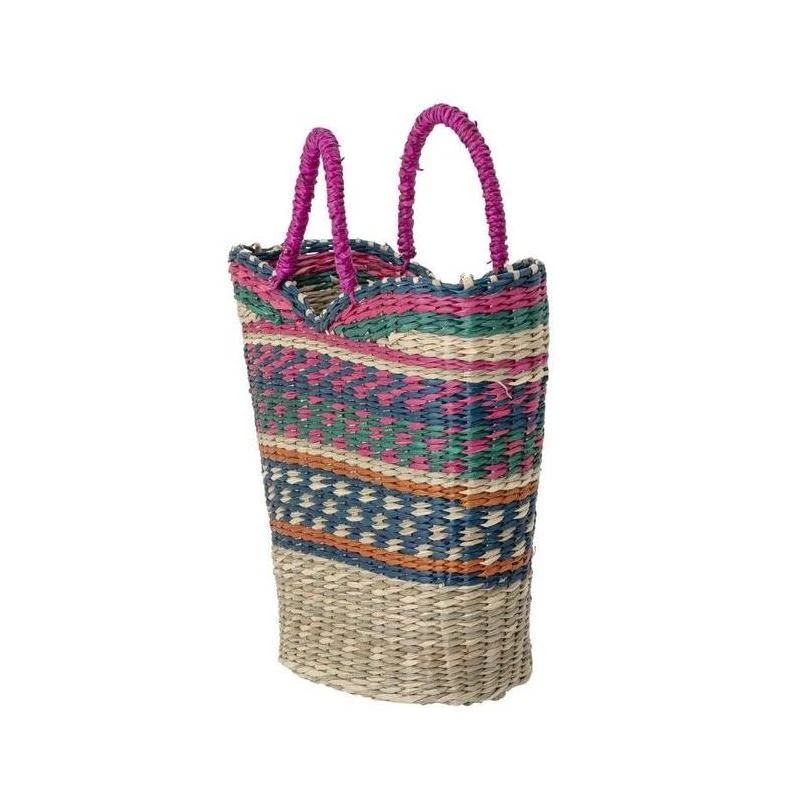 Panier Tressé Multicolore Bloomingville 3 Panier Tressé Multicolore Bloomingville